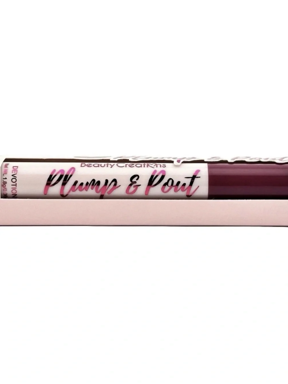 BEAUTY CREATIONS Plump & Pout Plumping Gloss Stick in Devotion - .06 oz NIB